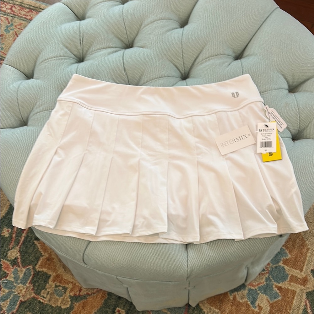 EleVen by Venus Williams White Mini Skirt
